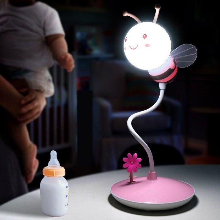 LÁMPARA SOBREMESA ABEJA ROSA LED 1X2,8W-2