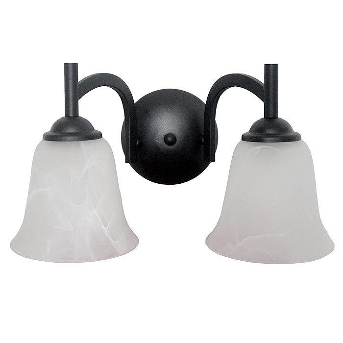 LÁMPARA APLIQUE DOBLE CON TULIPA VIDRIO E27 2X40W-0