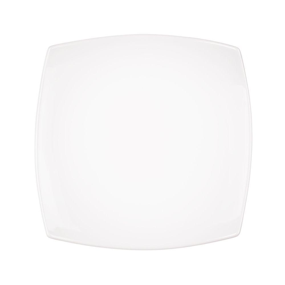  Plato De Porcelana Cuadrado Blanco 27 Cm Star-0