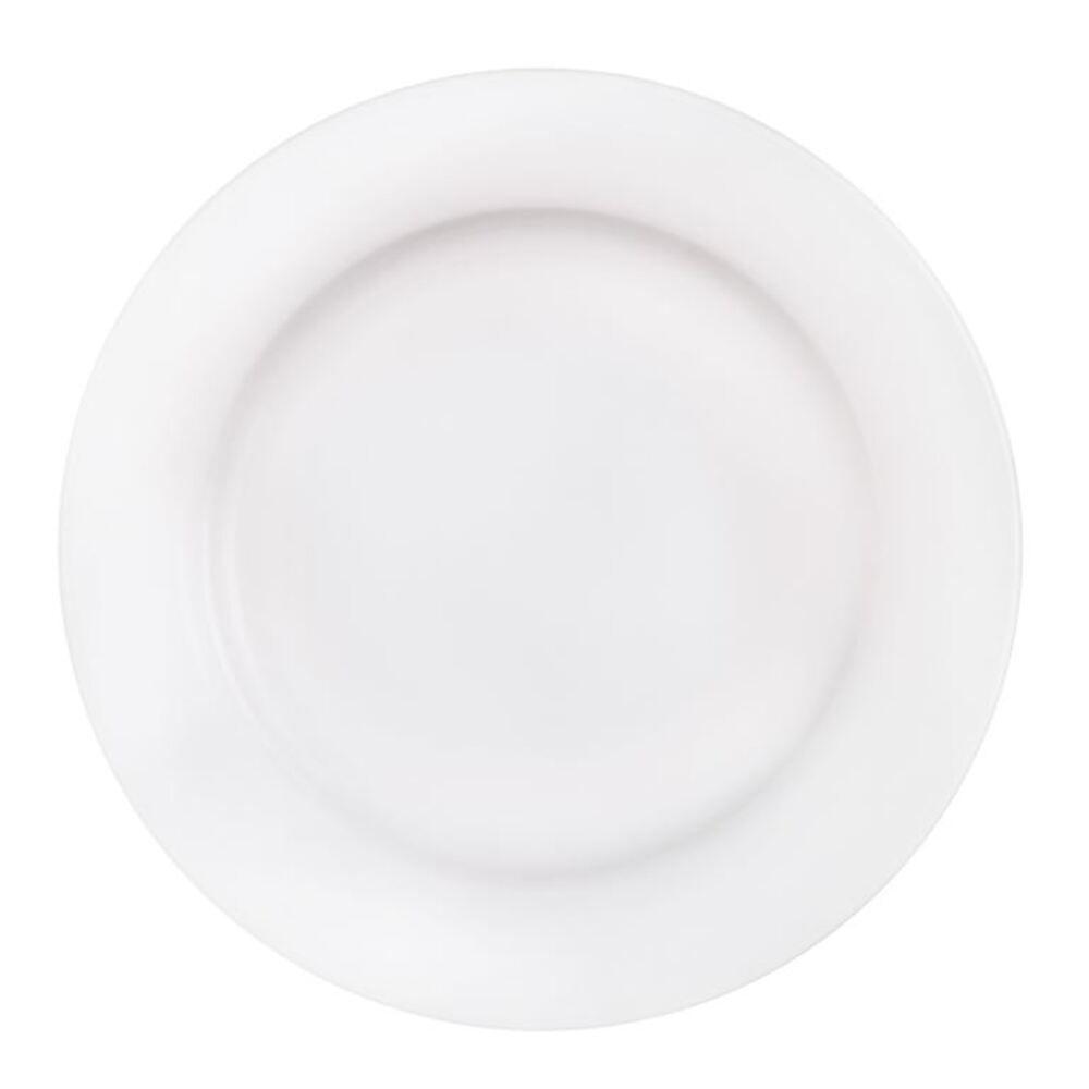  Plato Redondo De Porcelana Blanco 26cm Star Th-0