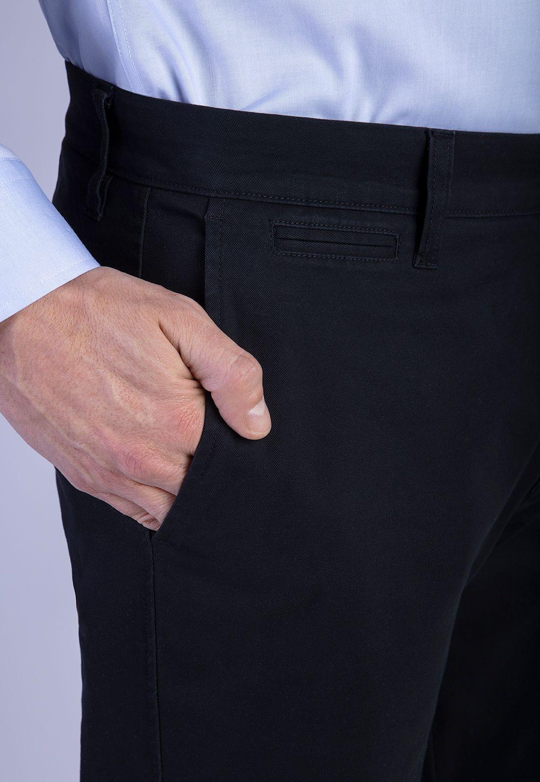 Pantalón L/31 Twill Without Pleats Black-3