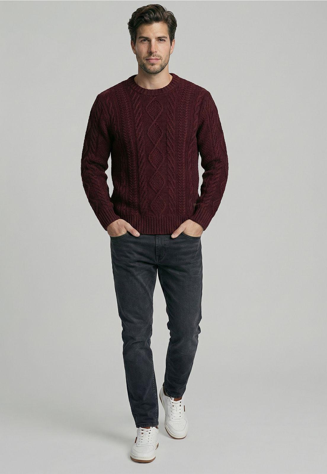 Sweater Chandler Plum Melange-1