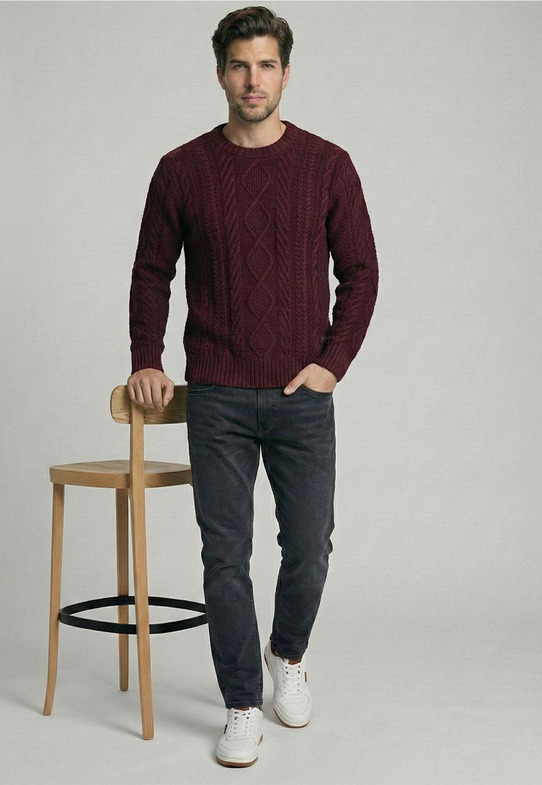 Sweater Chandler Plum Melange-4