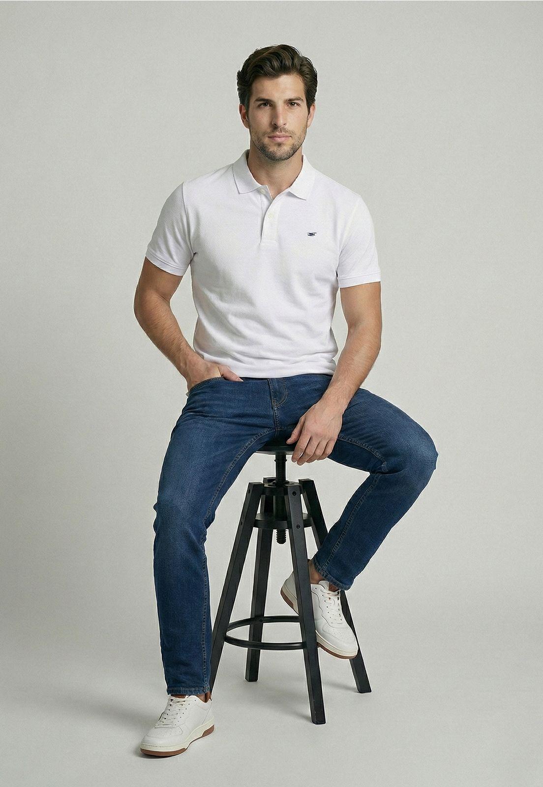 Polera White Básica Pique-4