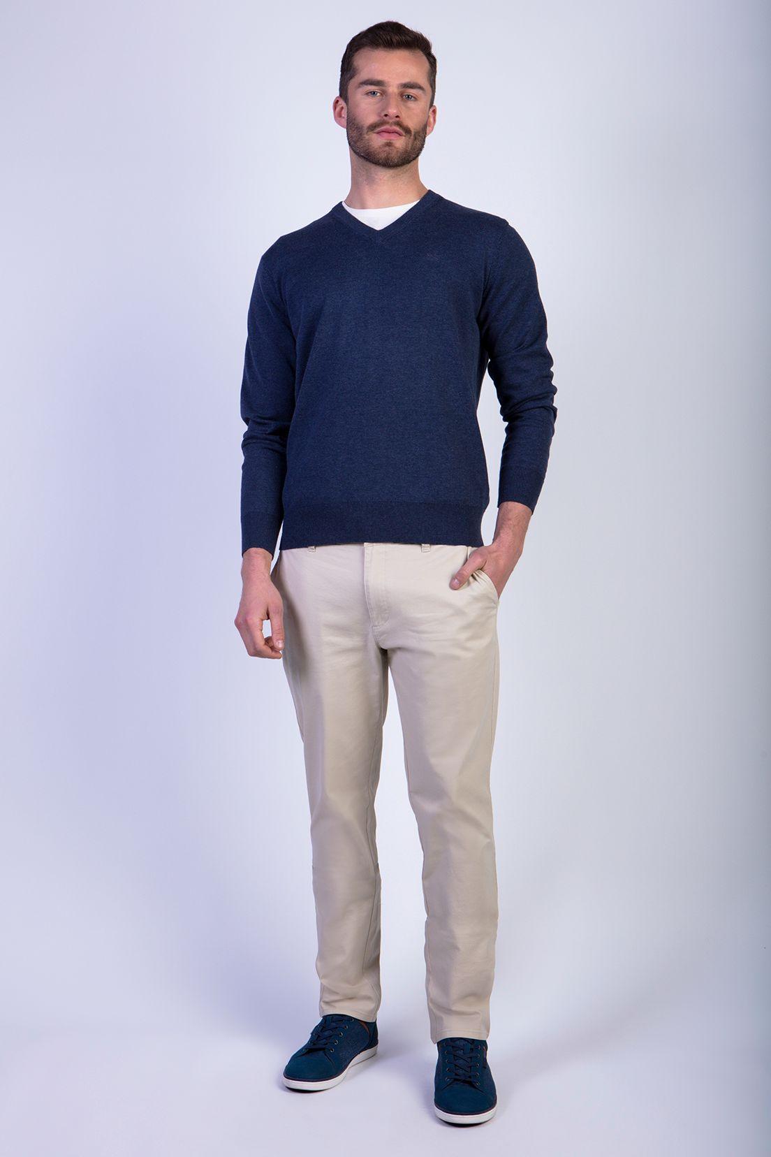 SWEATER ANGERS NAVY MELANGE-2