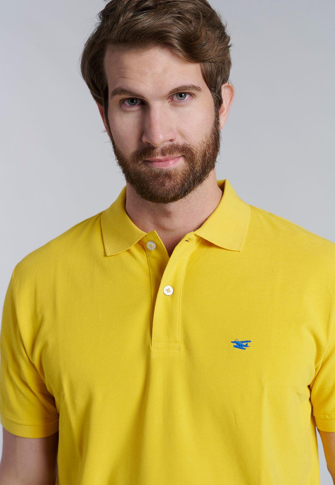 Polera Basica Pique Yellow-2
