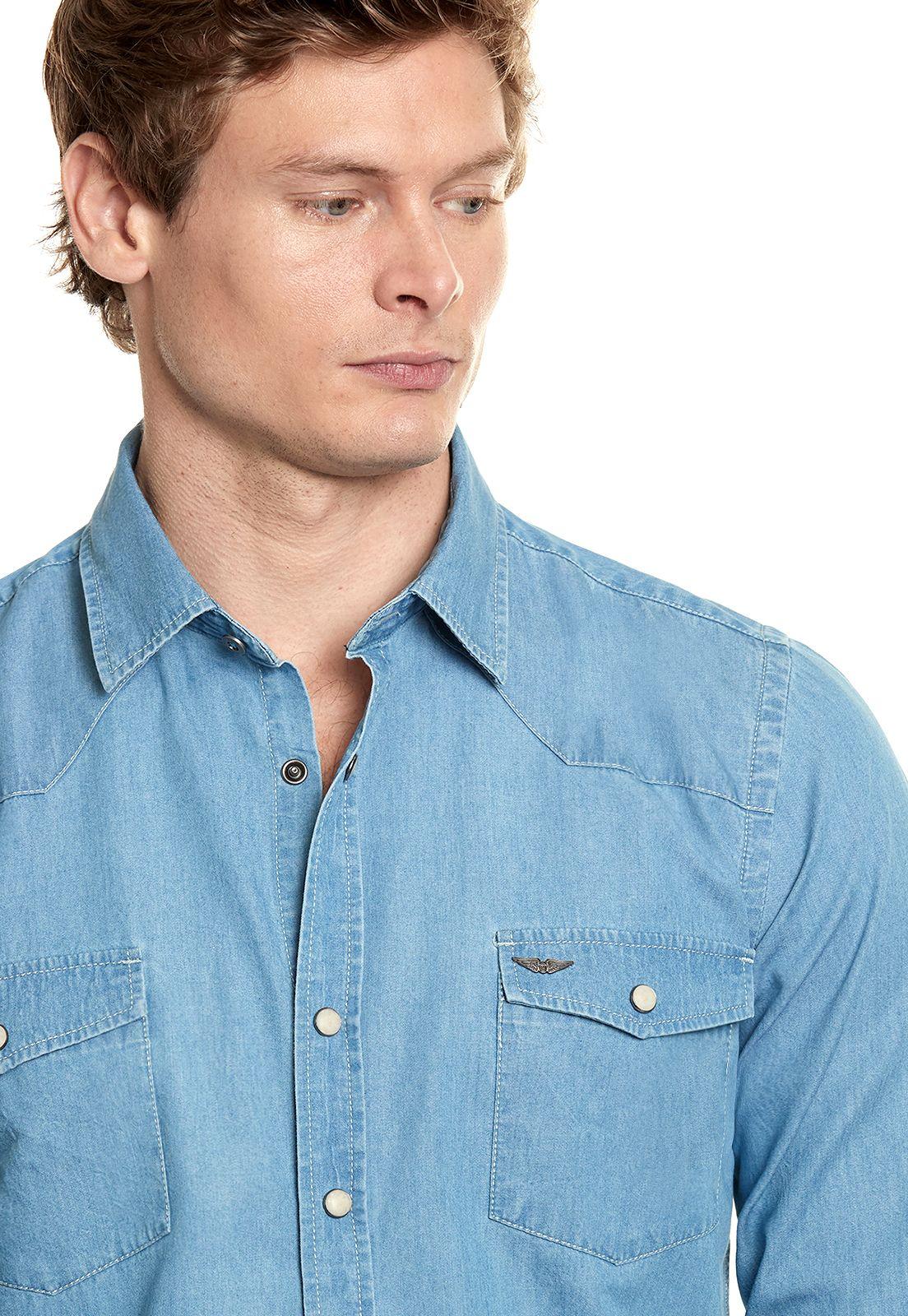 Camisa Denim Memphis Fj Blue-3
