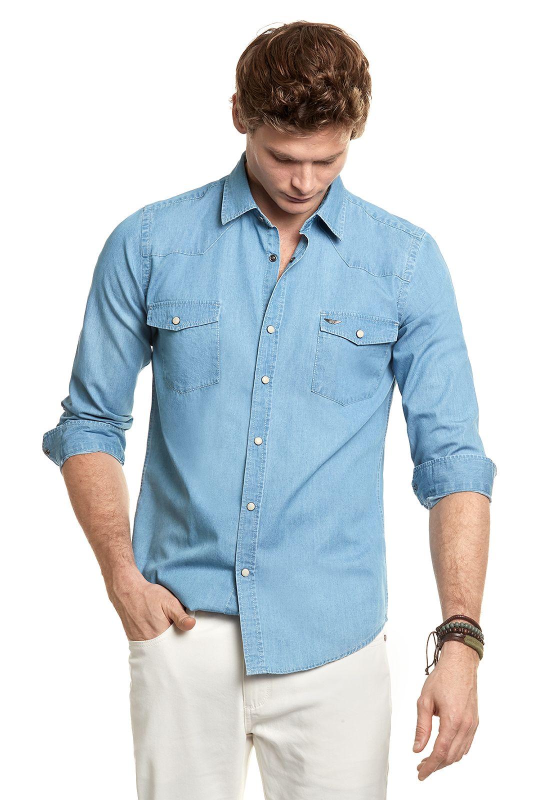 Camisa Denim Memphis Fj Blue-0
