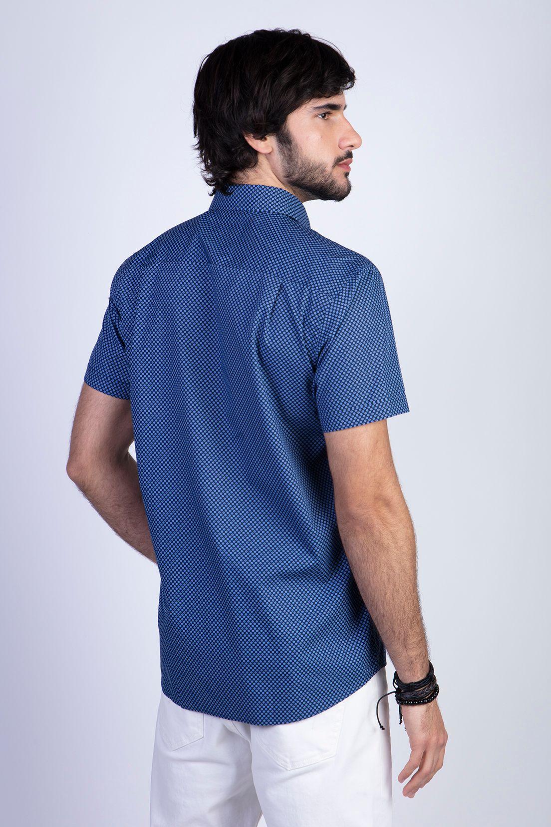 Camisa Estampada Toronto F Navy-1