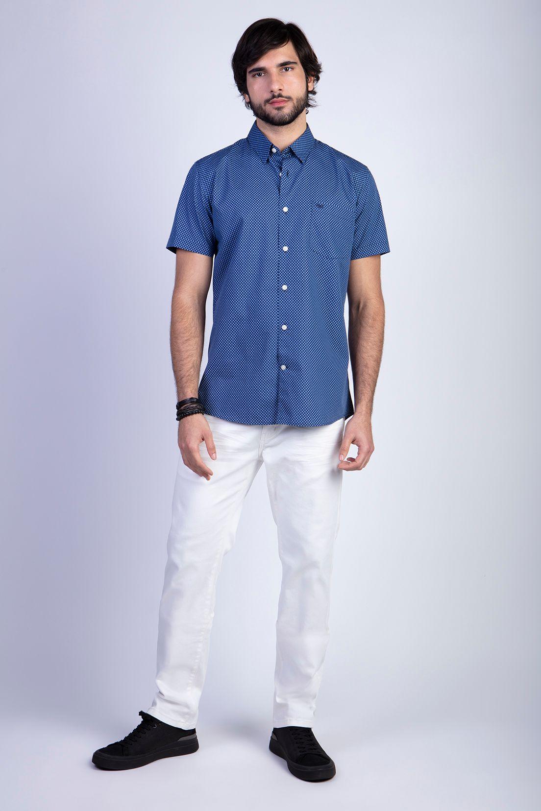 Camisa Estampada Toronto F Navy-2
