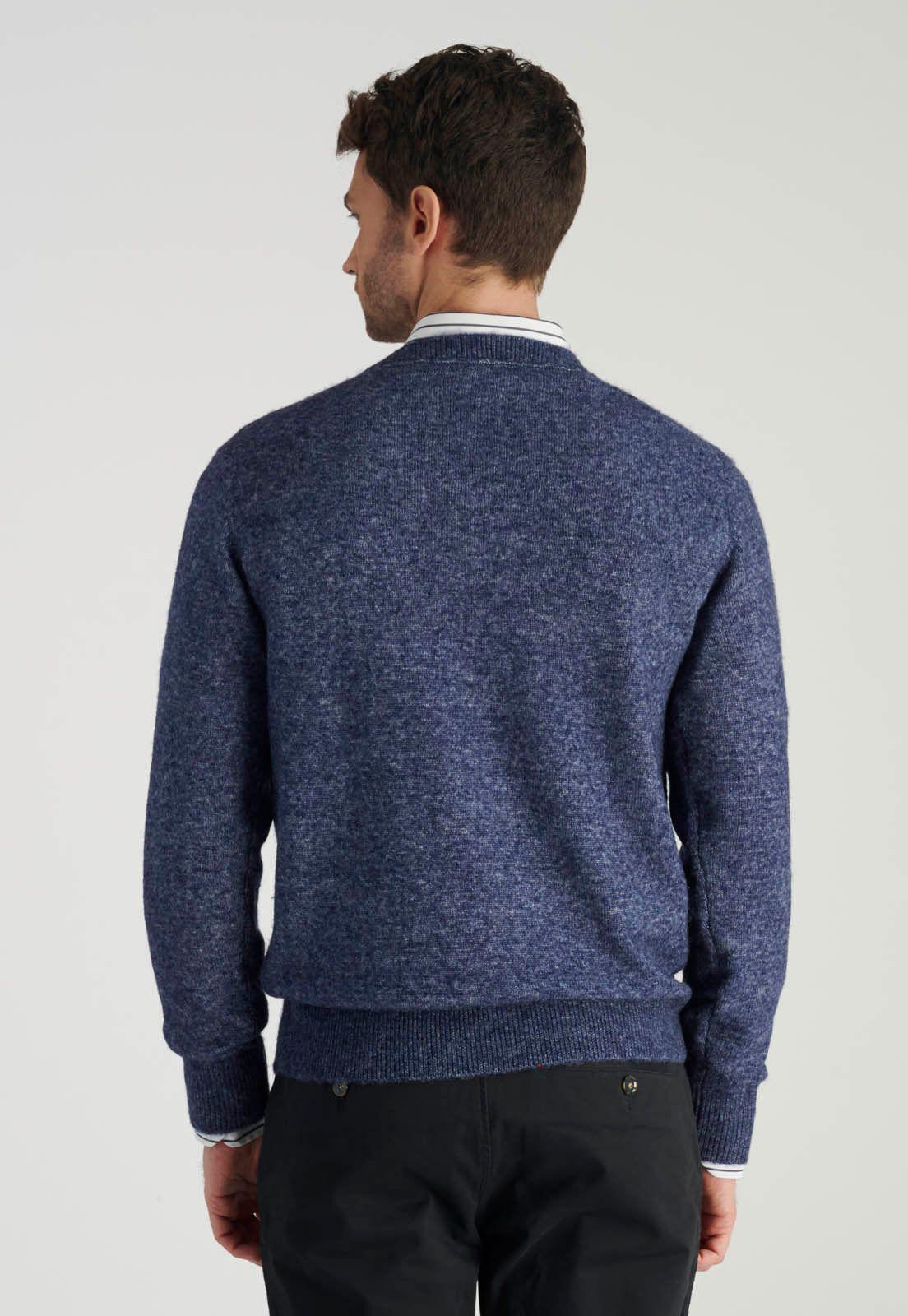 Sweter Sebastian Avant-Garde Deep Blue Melange-3