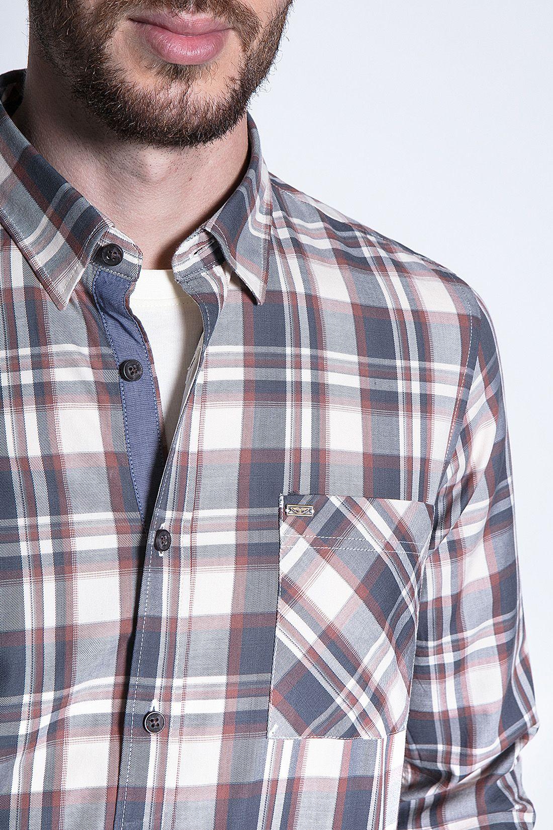 Camisa Check California Fj Camel-4
