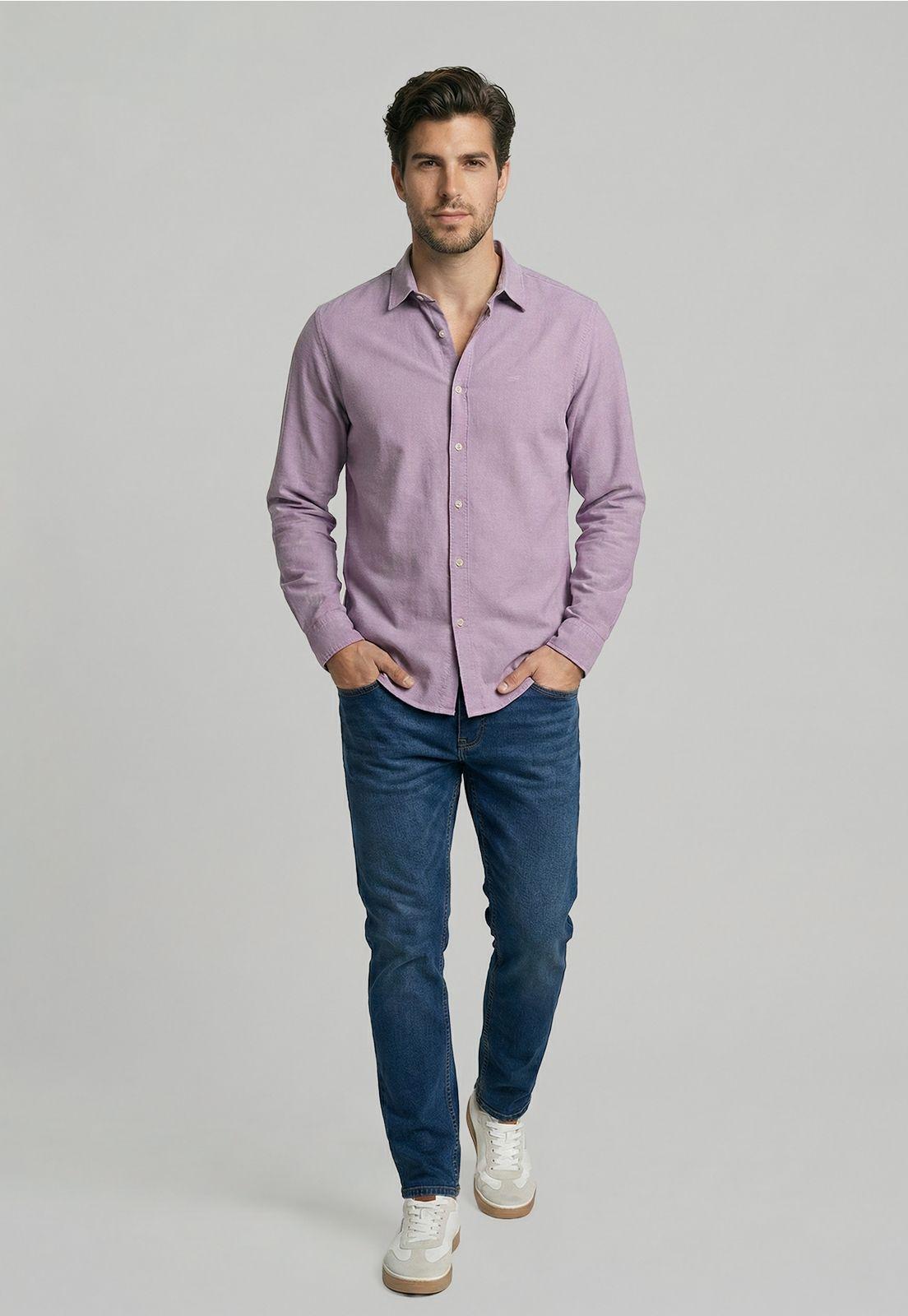 Camisa Oxford Sport Violet-1