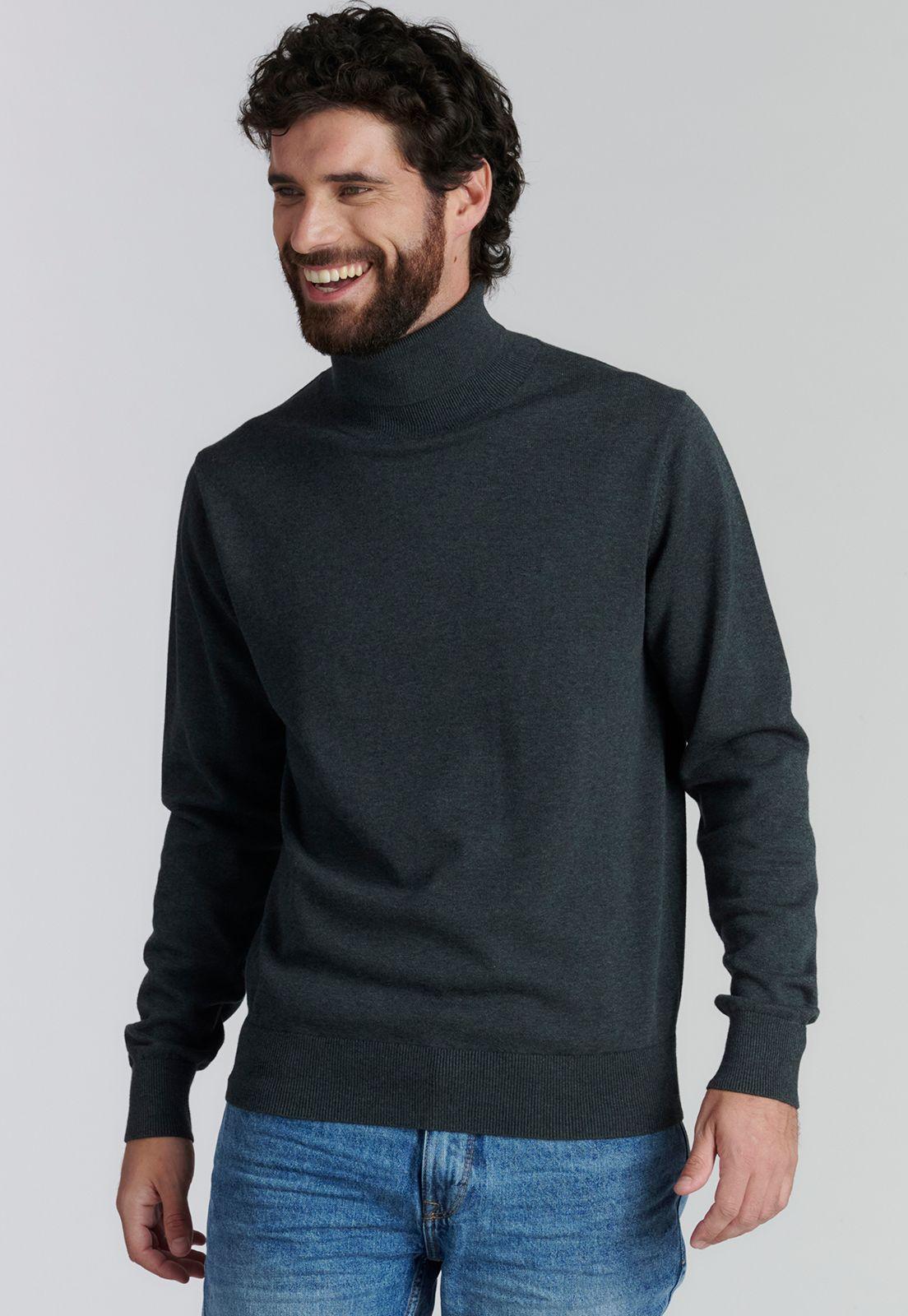 Sweater Turtle Neck F Smart Casual Graphite-0
