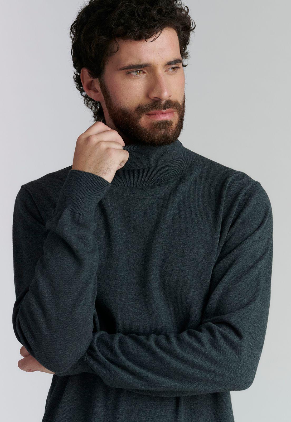 Sweater Turtle Neck F Smart Casual Graphite-2