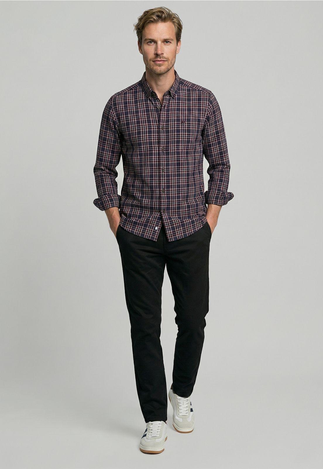 Camisa Tolouse Burgundy-1