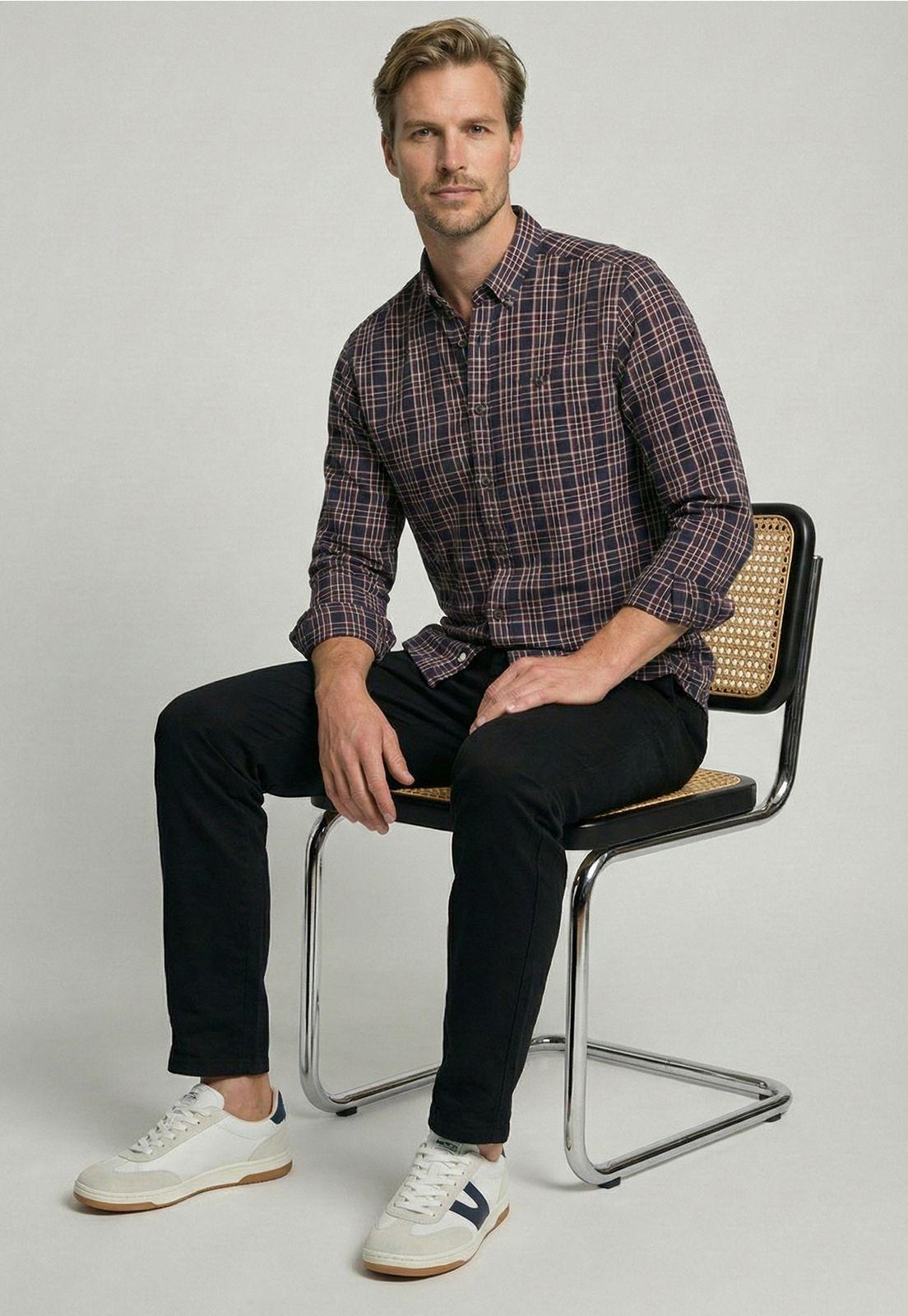 Camisa Tolouse Burgundy-4