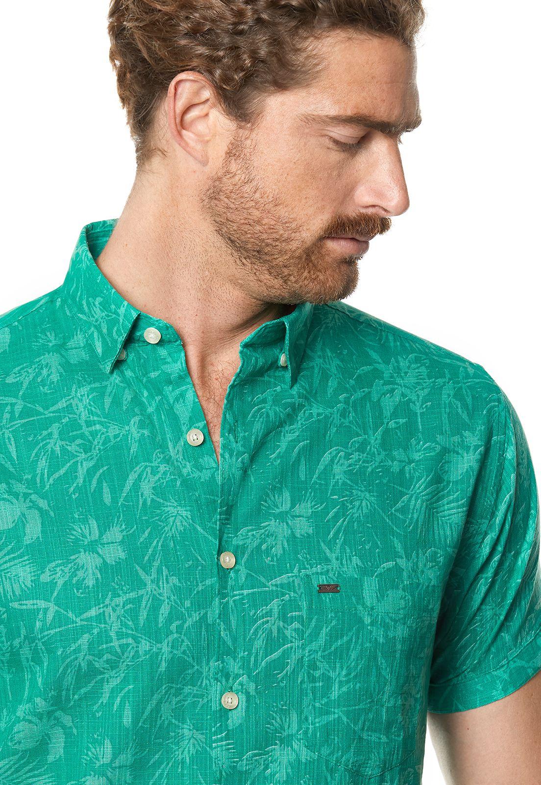 Camisa Estampada Dakota Fj Green-3