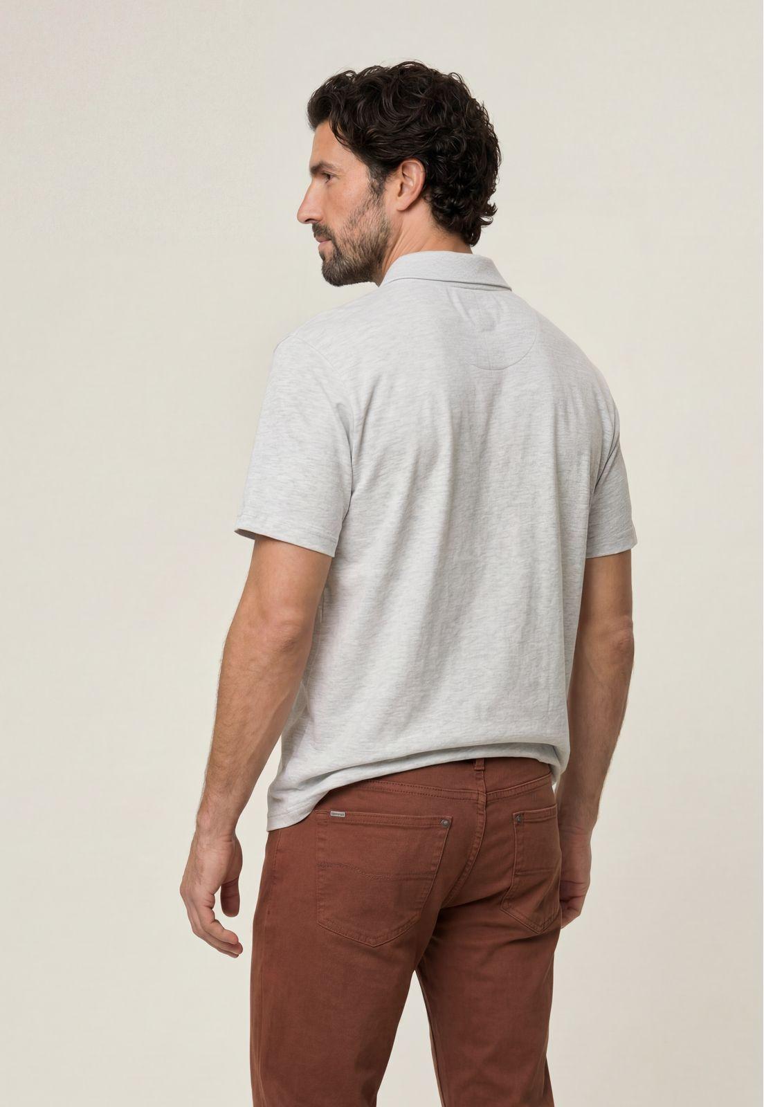 Polo Piqué Oyster Melange-2