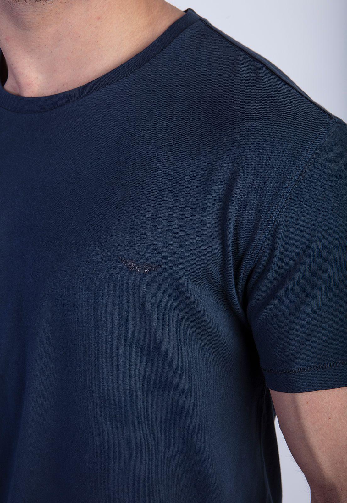 Polera Cuello Redondo Lavada Chicago Navy-3