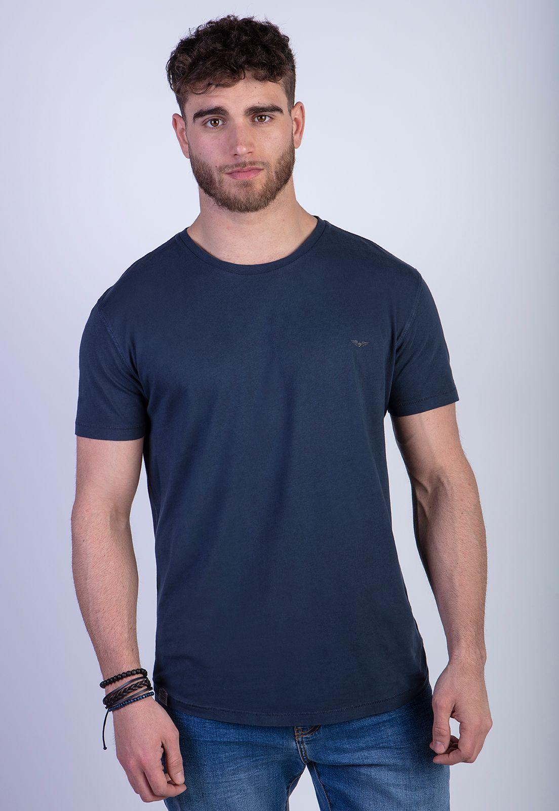Polera Cuello Redondo Lavada Chicago Navy-0