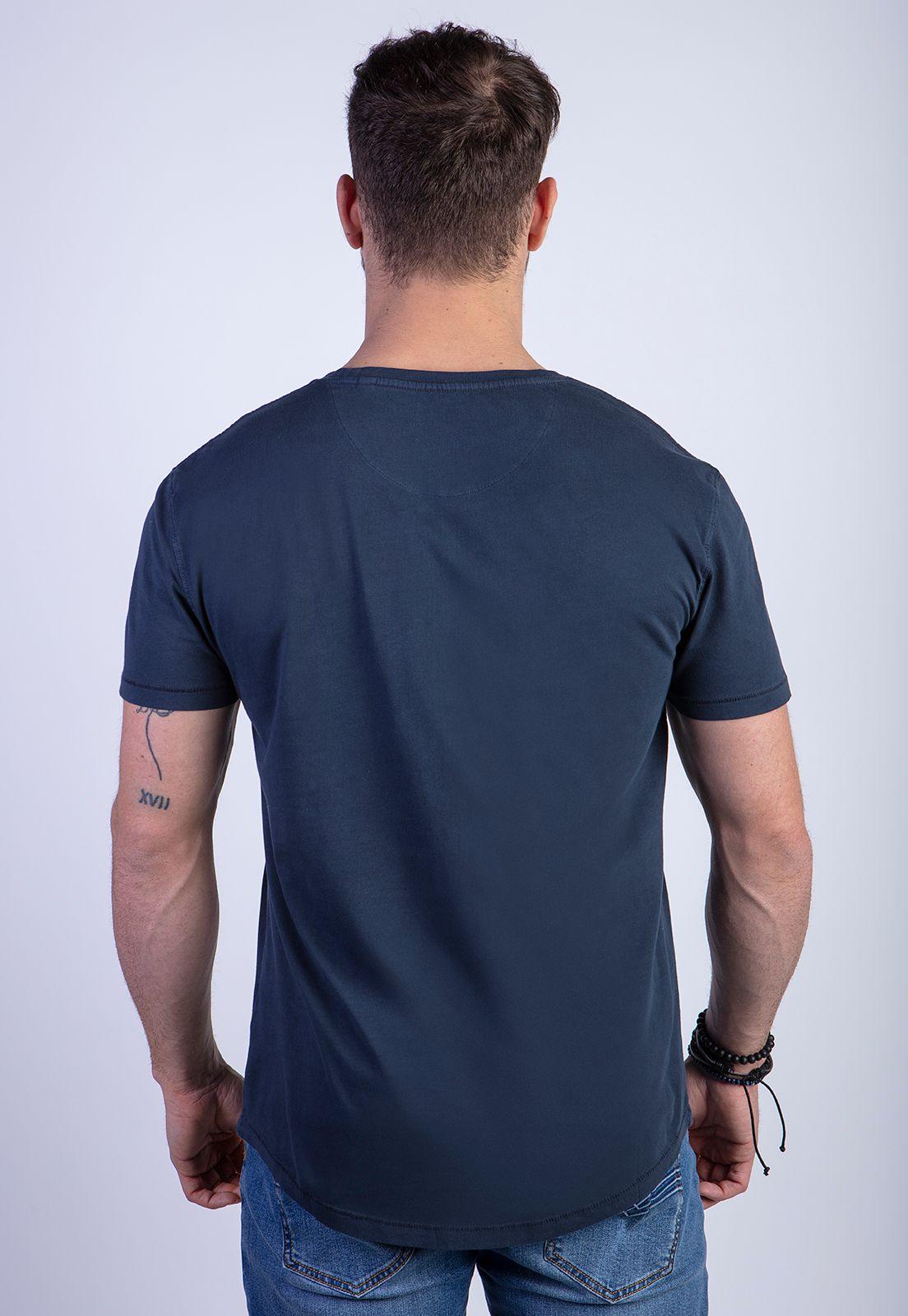 Polera Cuello Redondo Lavada Chicago Navy-1