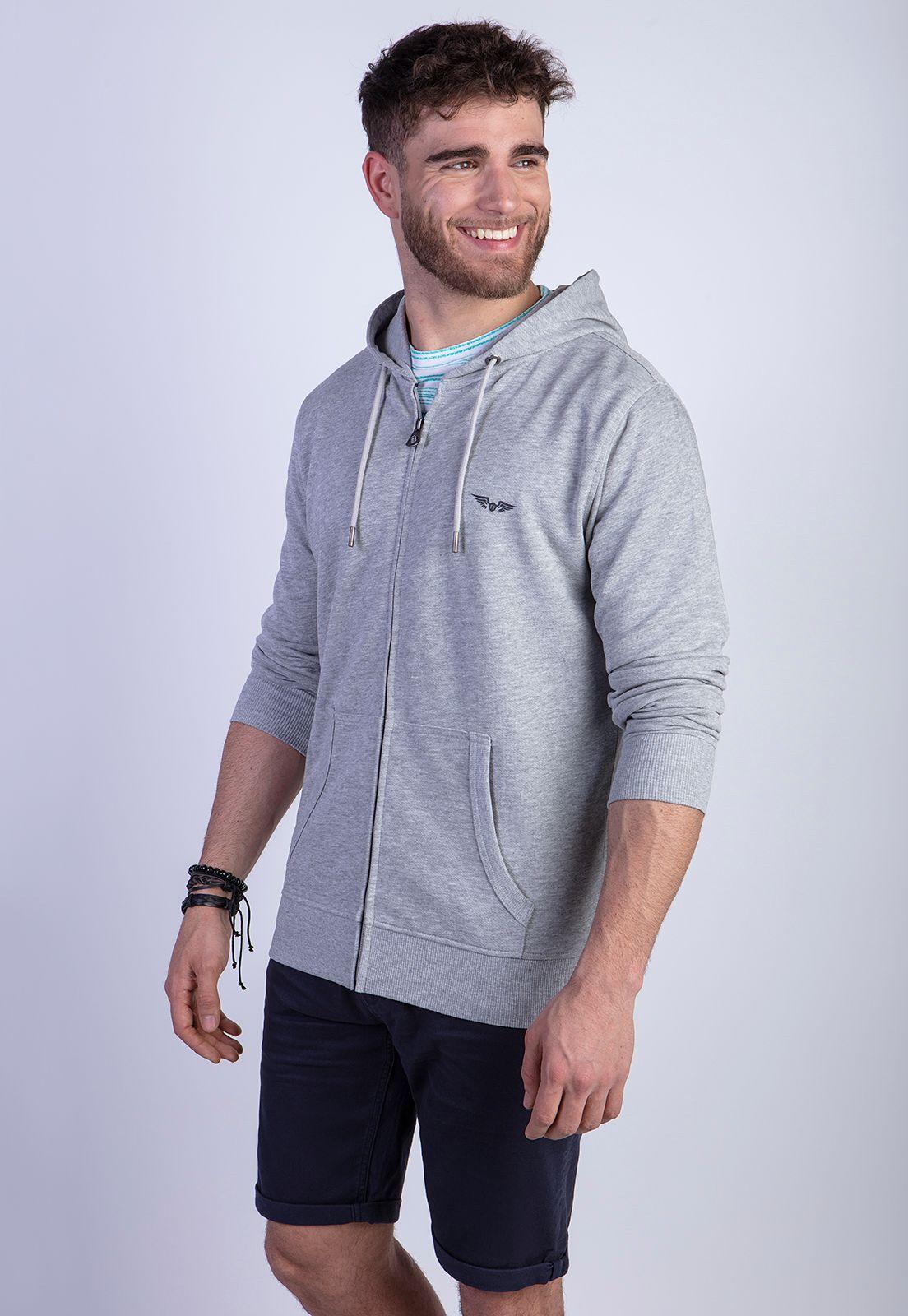 Polerón Full Zipper Grey-0