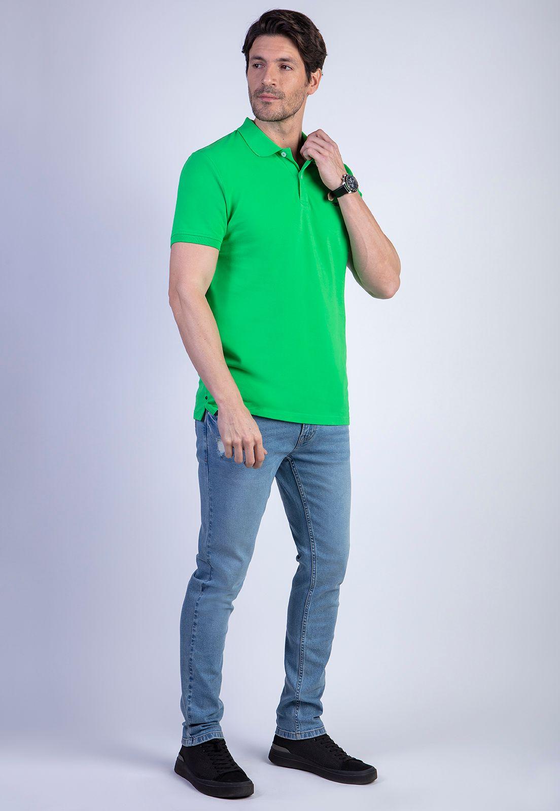 Polera Polo Básica Green-2