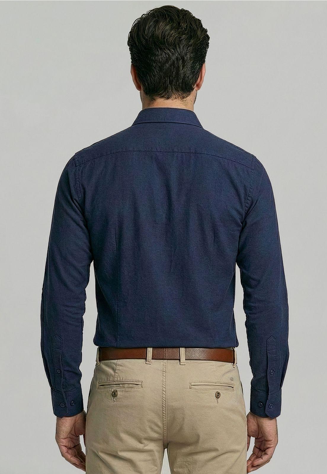 Camisa Slim Dublin Navy-3