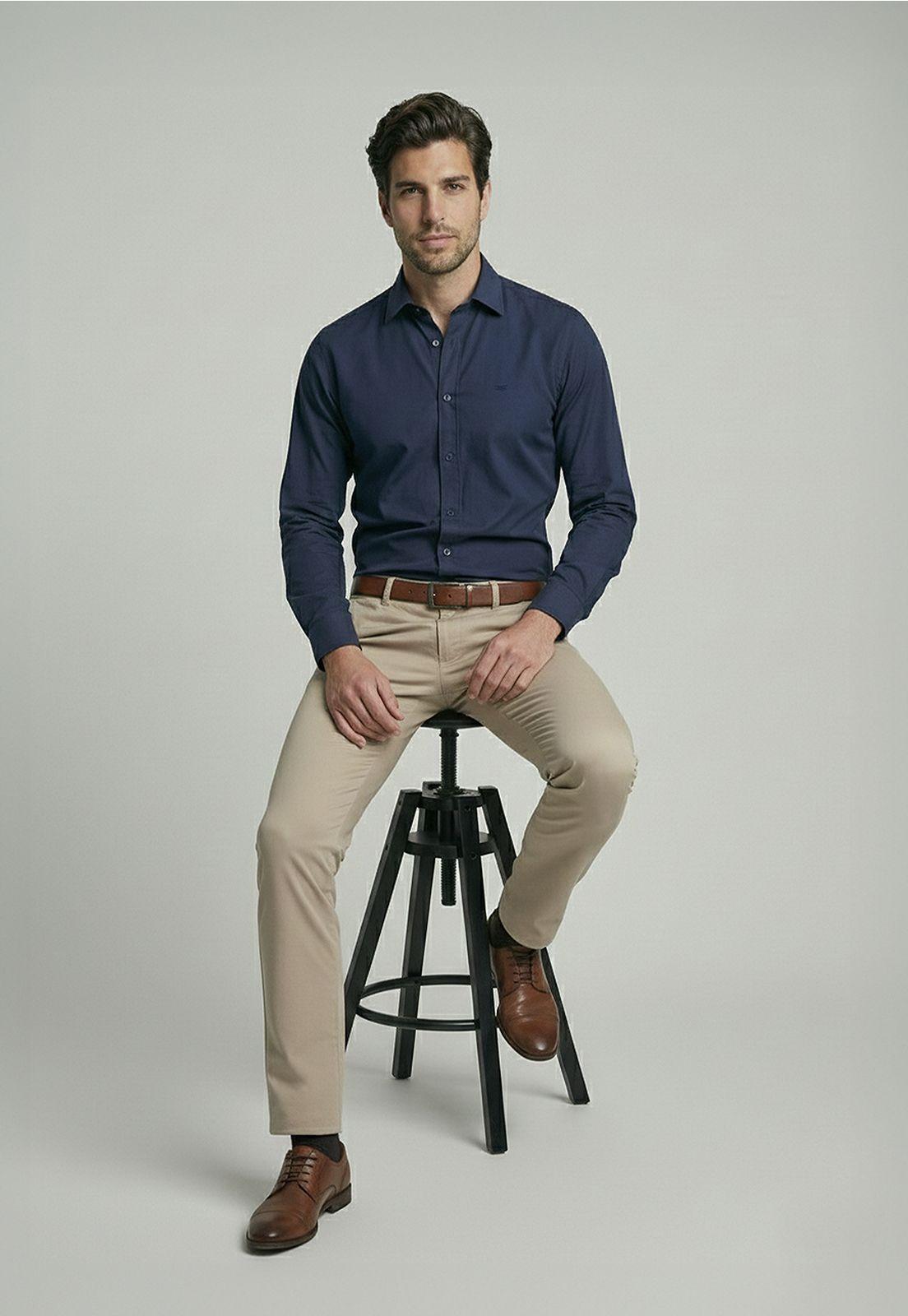 Camisa Slim Dublin Navy-4