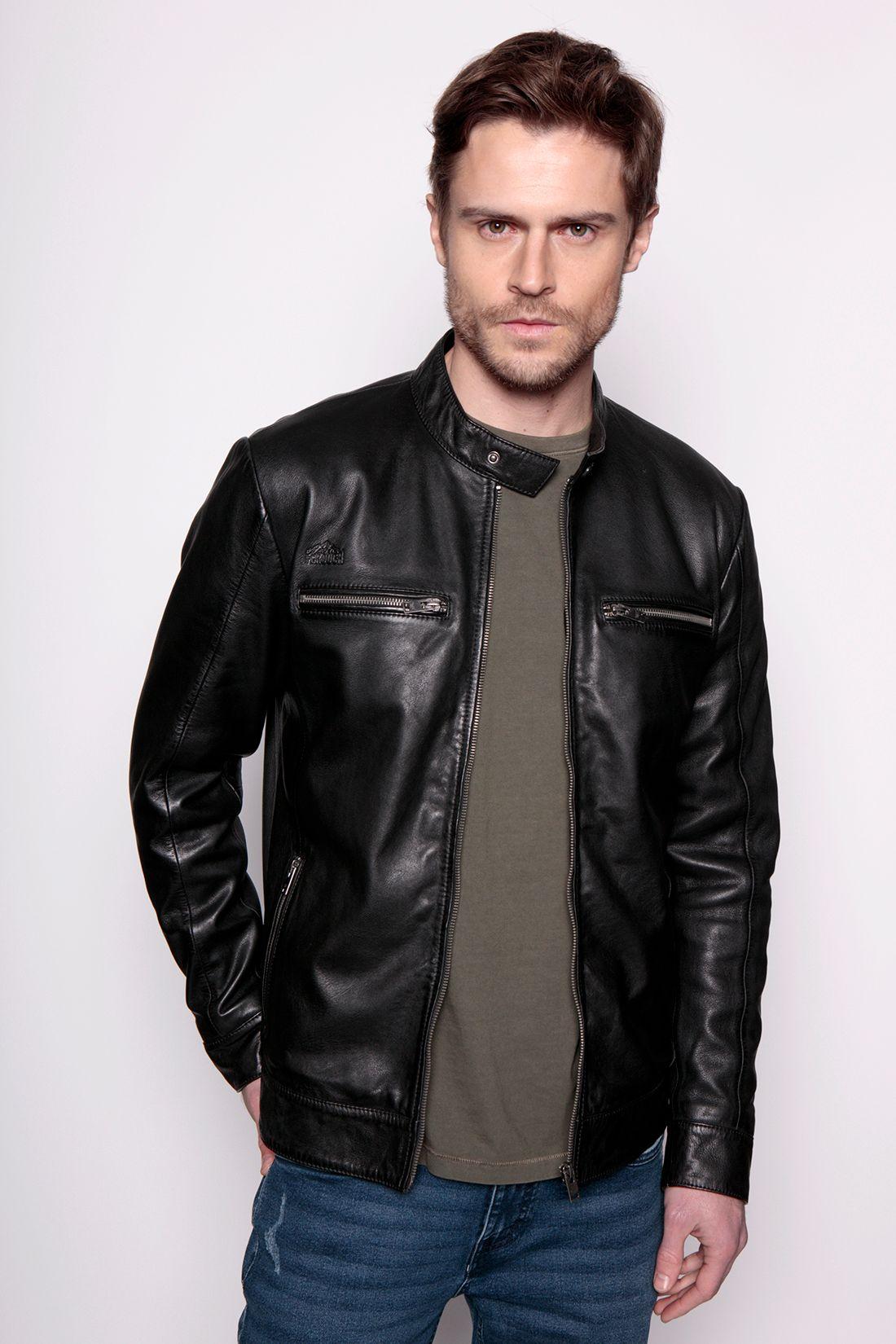 Chaqueta De Cuero Memphis Black-0