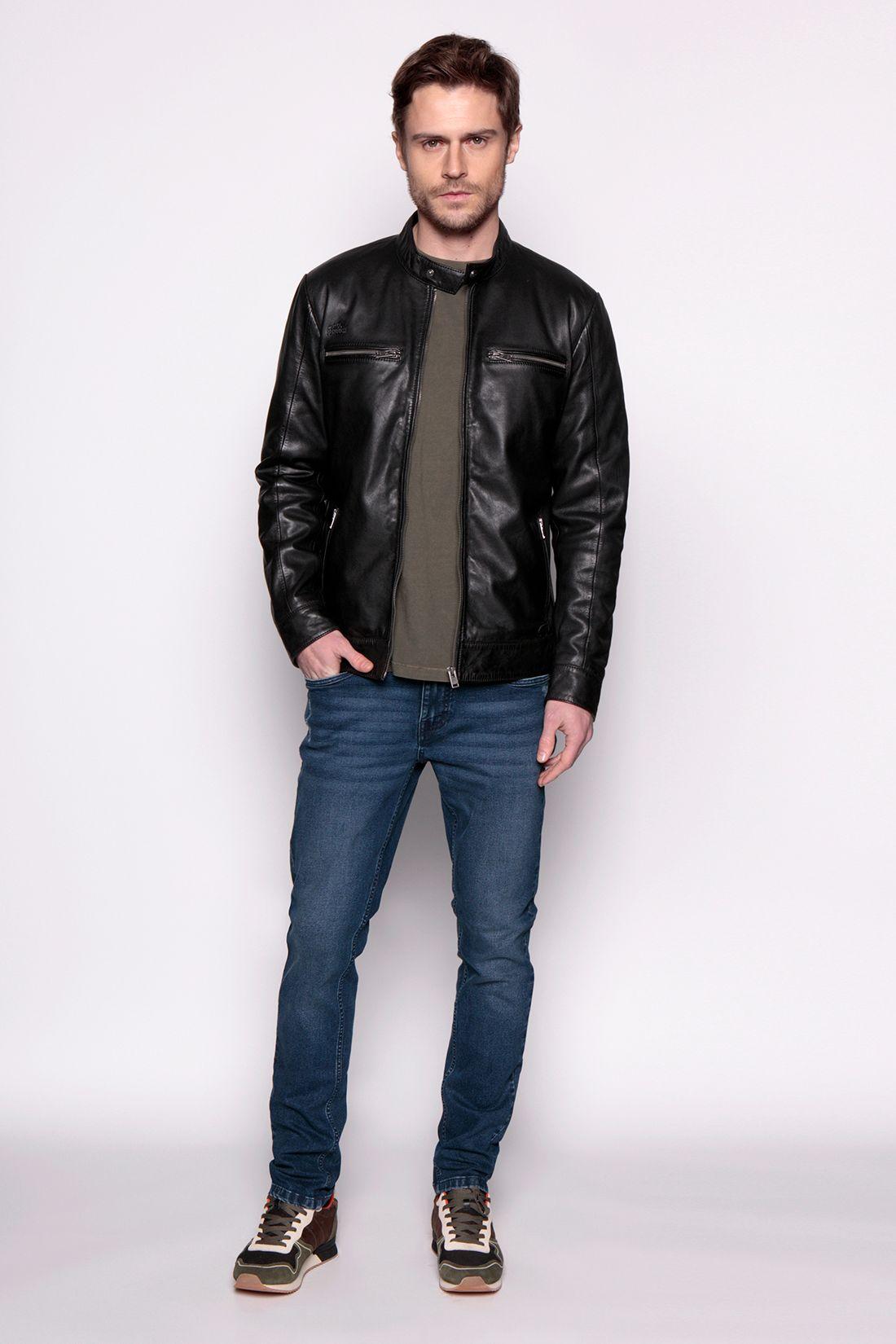 Chaqueta De Cuero Memphis Black-3