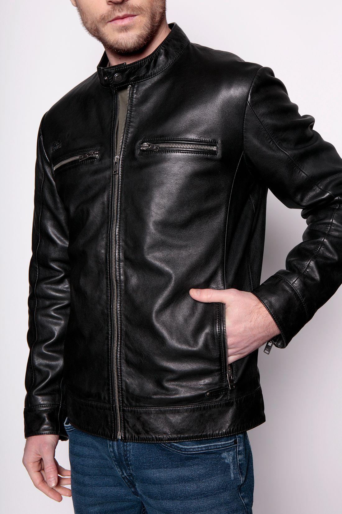 Chaqueta De Cuero Memphis Black-4