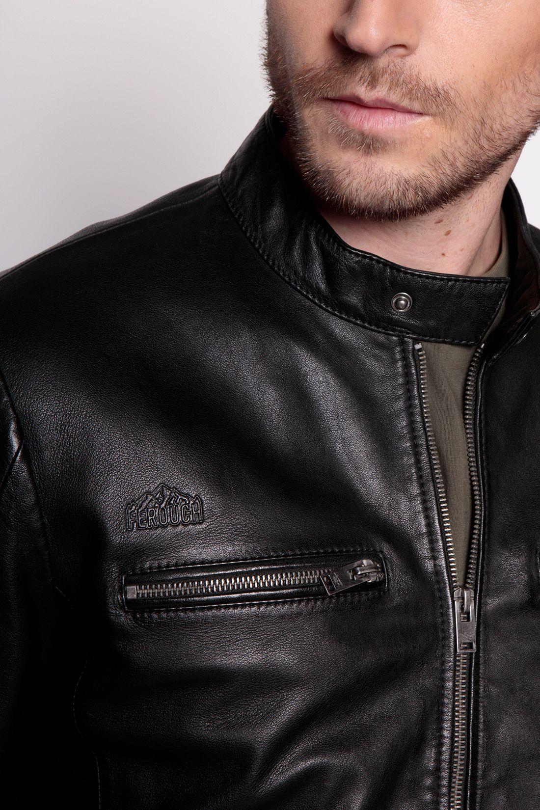 Chaqueta De Cuero Memphis Black-5