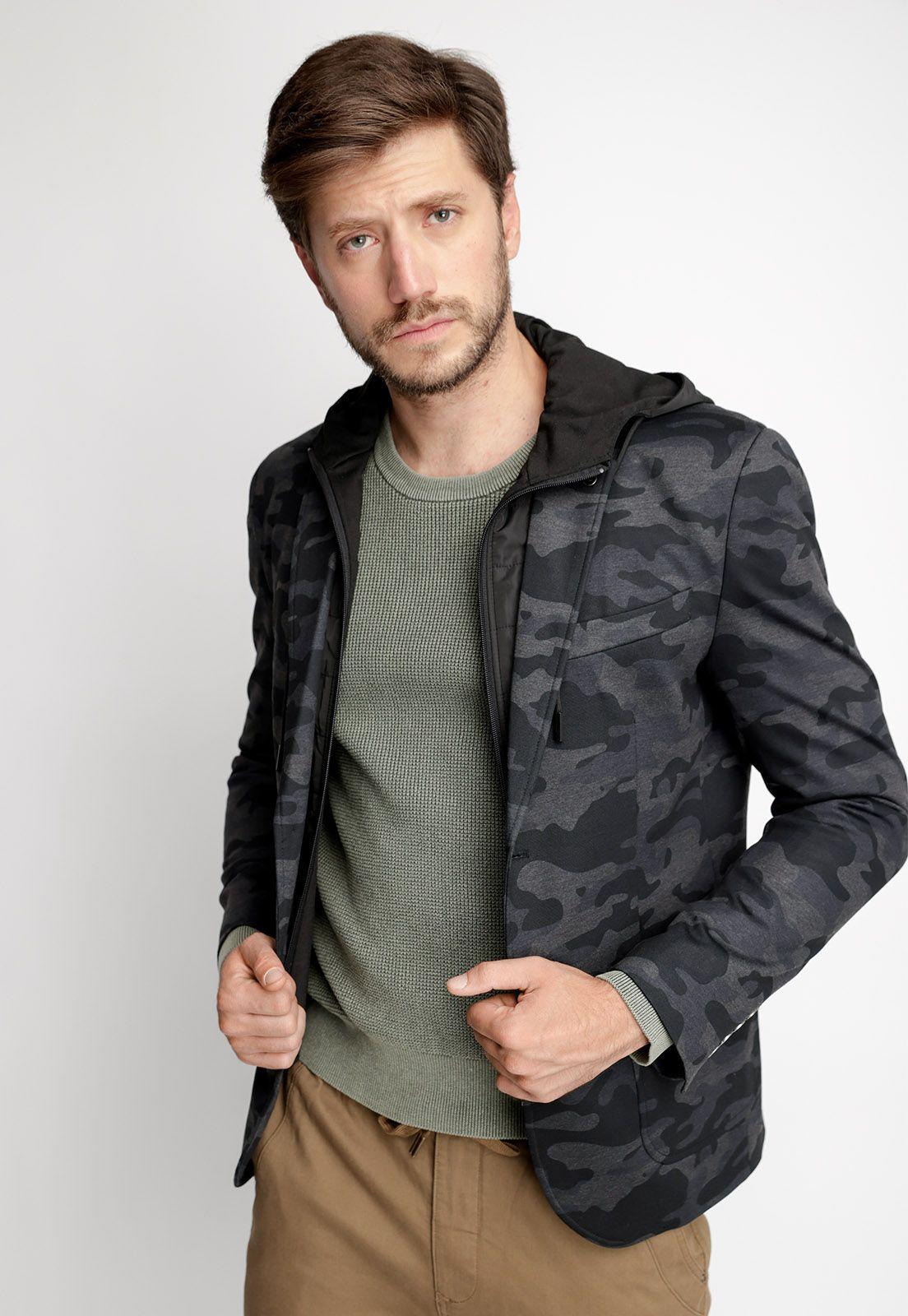 Blazer Georgia Camouflage Fj Grafito-0