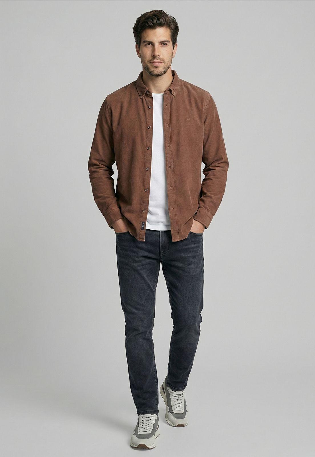 Camisa Cotelé Cincinnati Brown-1