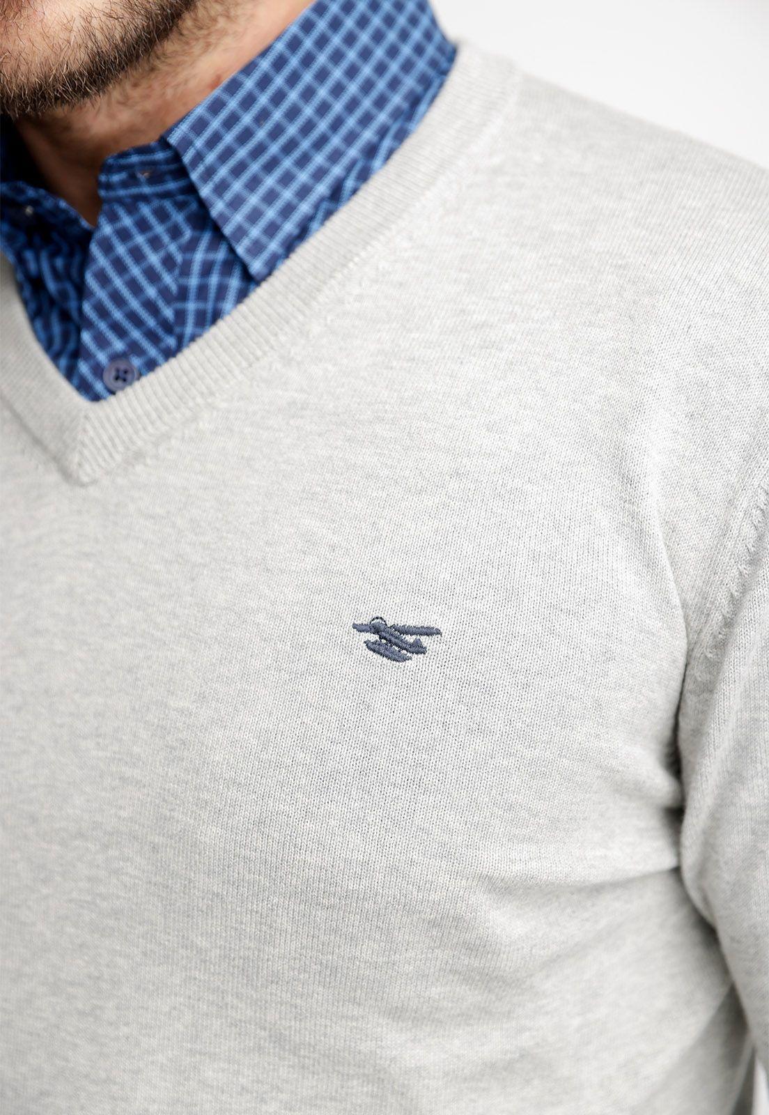 Sweater Melange Smart Casual Grey Melange-2
