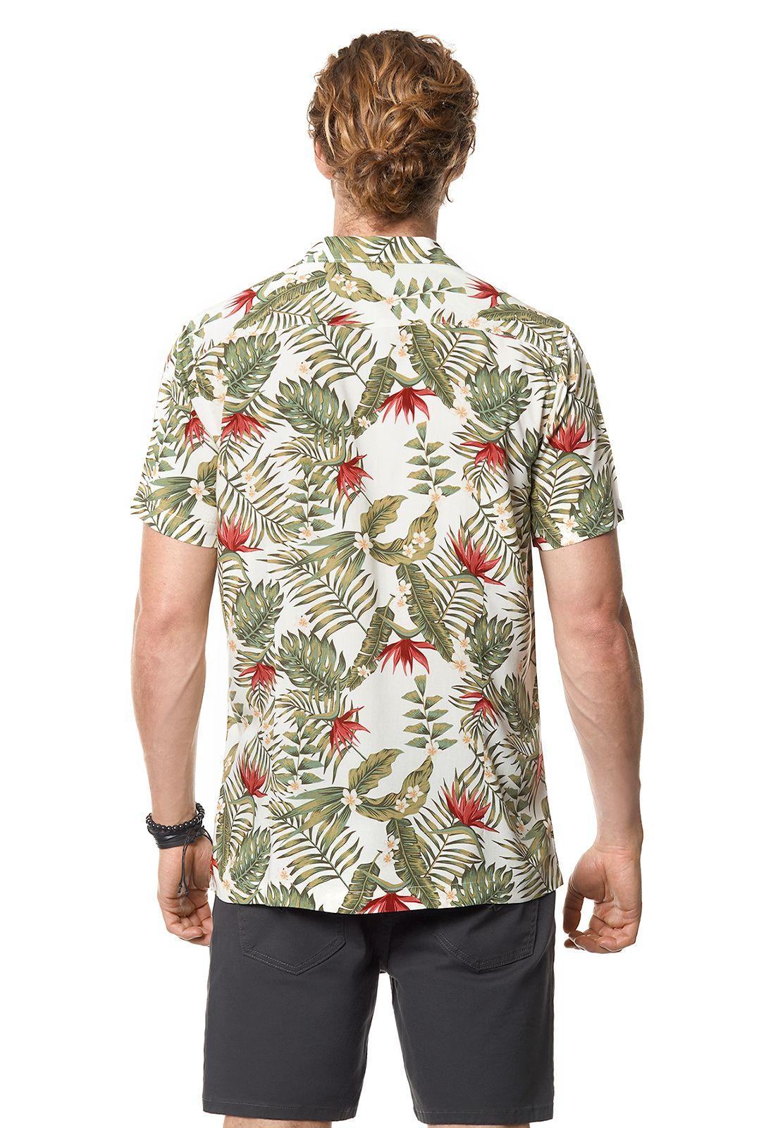 Camisa Estampada Michigan Fj Ecru-2
