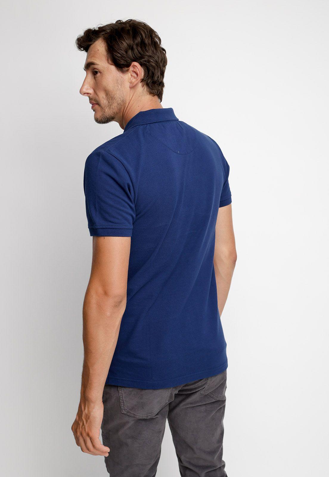 Polera Polo Básica Manga Corta Navy-1