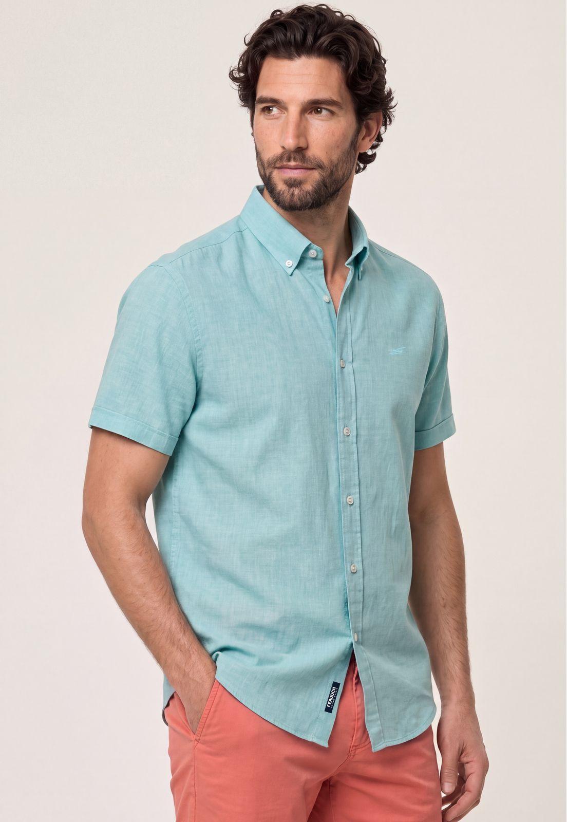 Camisa Sport Lino Atlanta Green-0