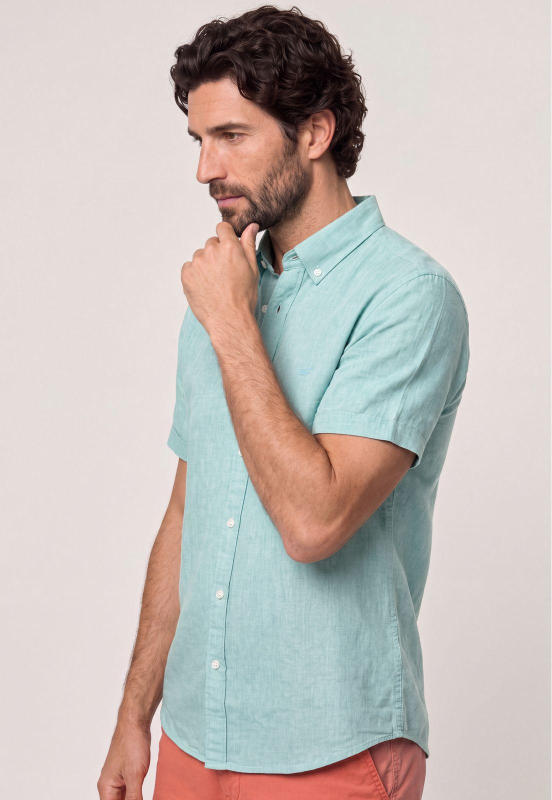 Camisa Sport Lino Atlanta Green-3