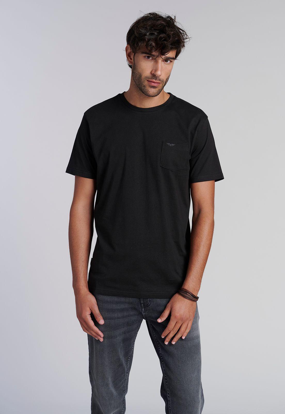 Polera Bolsillo Houston Black-0