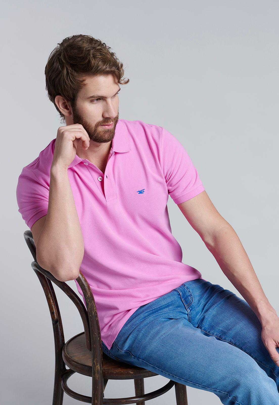 Polera Basica Pique Lt Fucsia-4