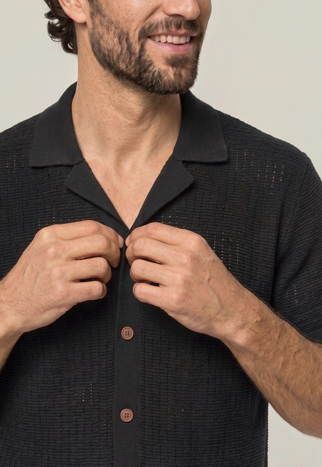 Camisa Coral Gables Black-3