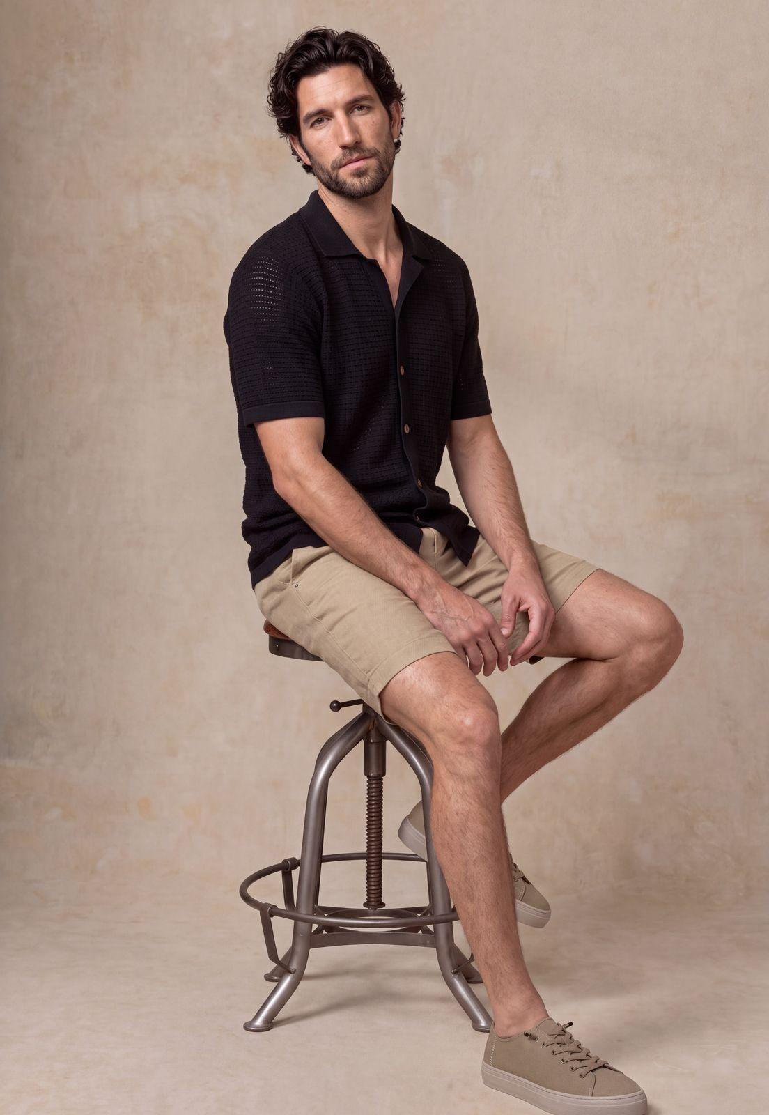 Camisa Coral Gables Black-4