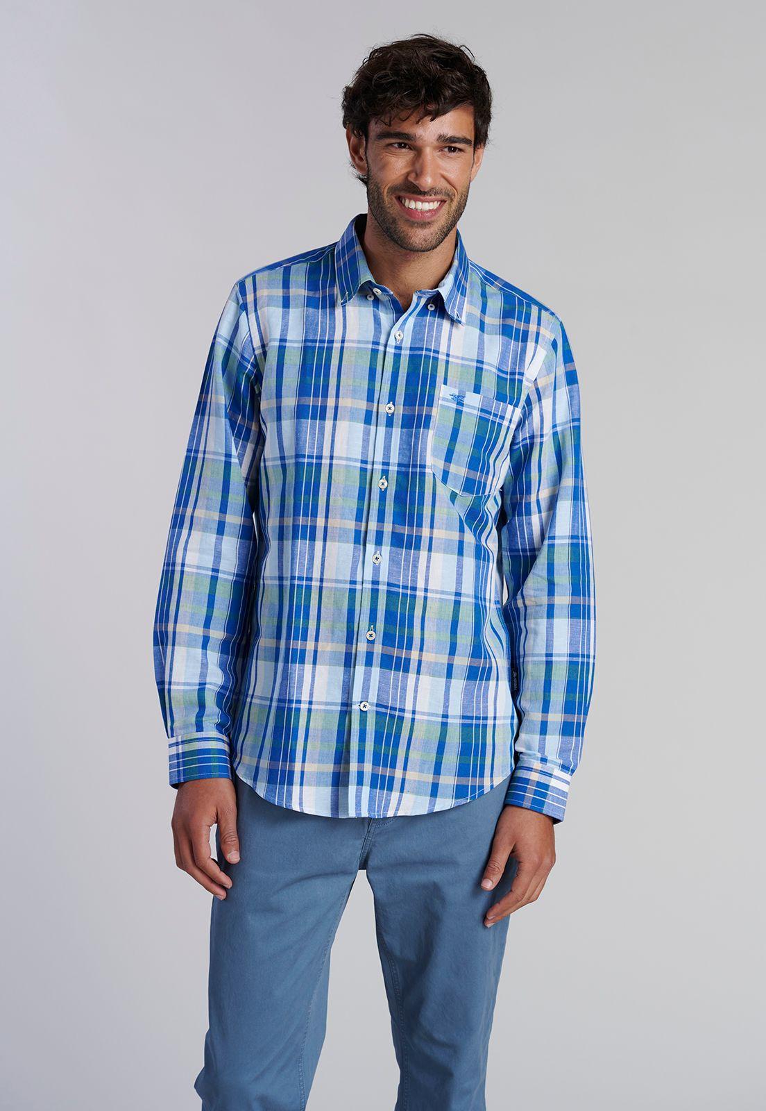 Camisa Check Memphis F Blue-0