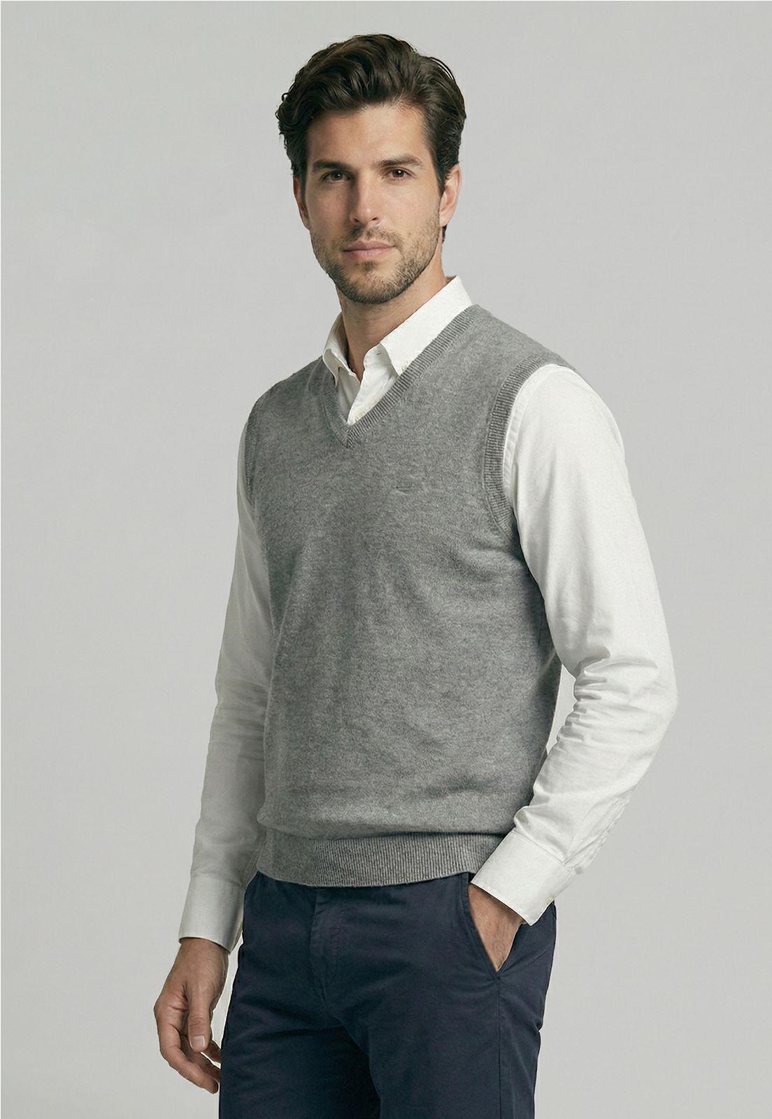 Vest Alaska Grey Melange-0