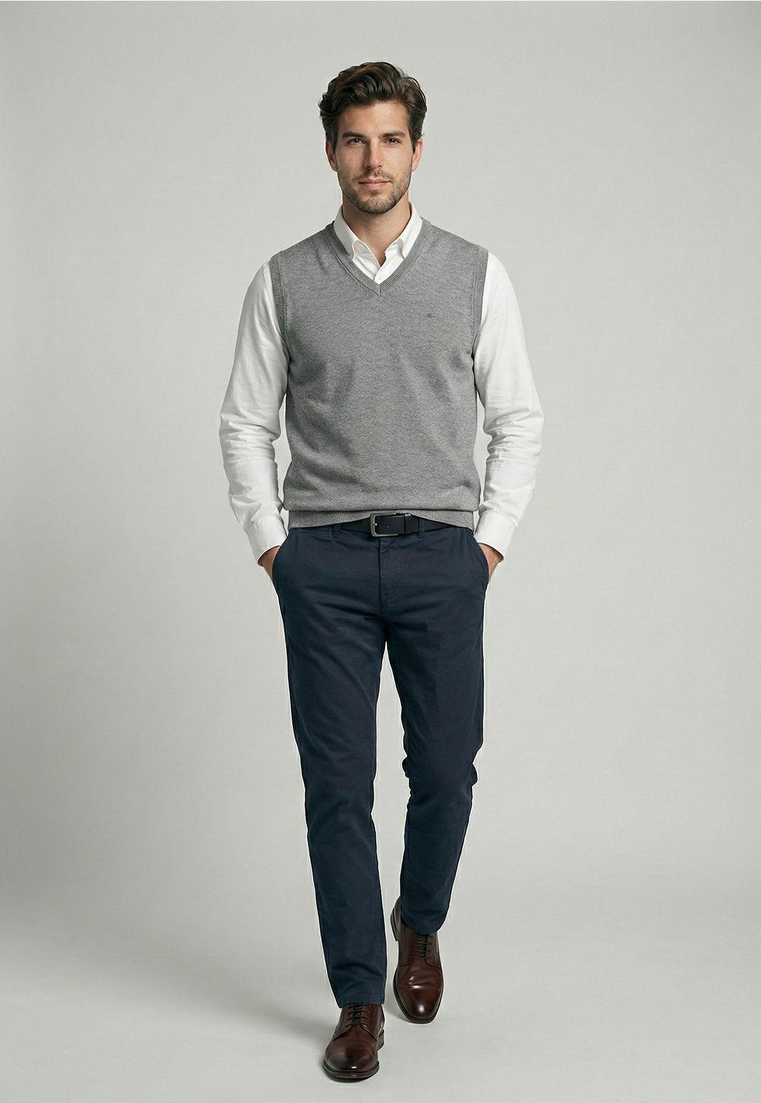 Vest Alaska Grey Melange-1