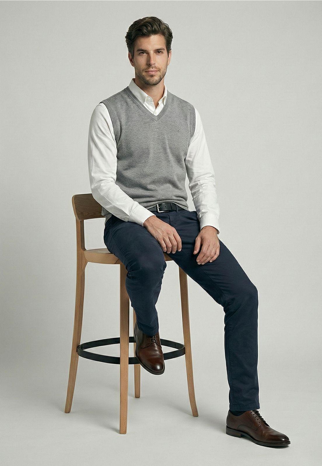 Vest Alaska Grey Melange-4