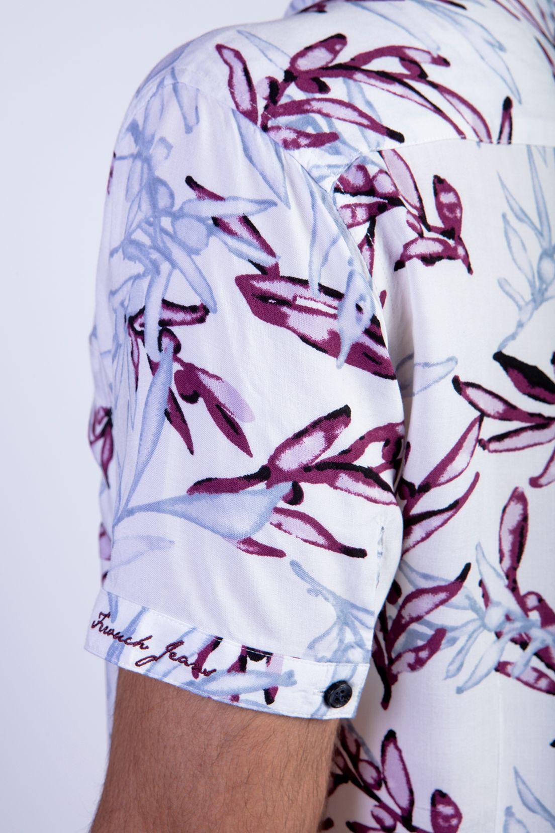 Camisa Estampada Memphis Fj Burgundy-3